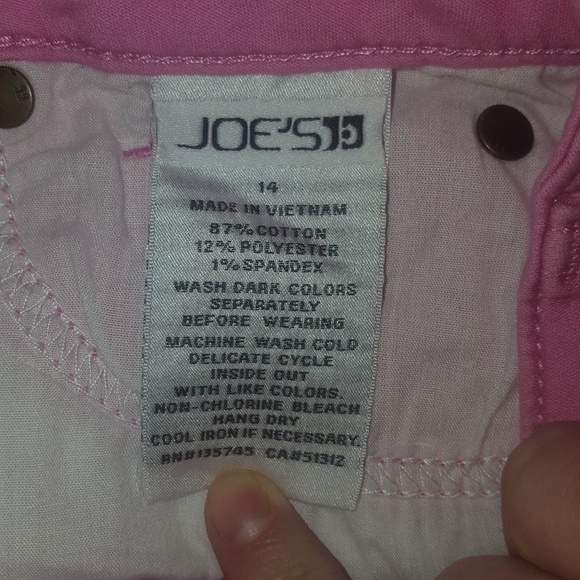 Joe's Pink MAGE Ever Blue Shorts Size 14 (girls) - Picture 6 of 7